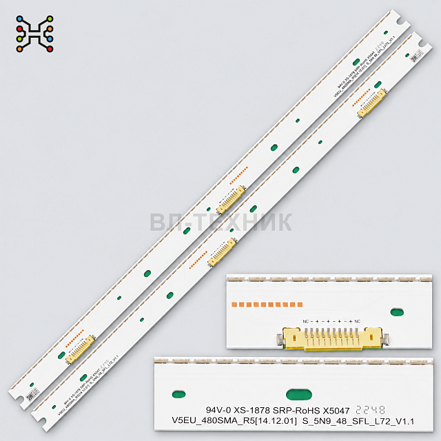 LED подсветка Samsung UE48JS8500 / UE48JS9000 / UN48JS8500 / UN48JS9000 — V5EU_480SMA_R5 / V5EU_480S