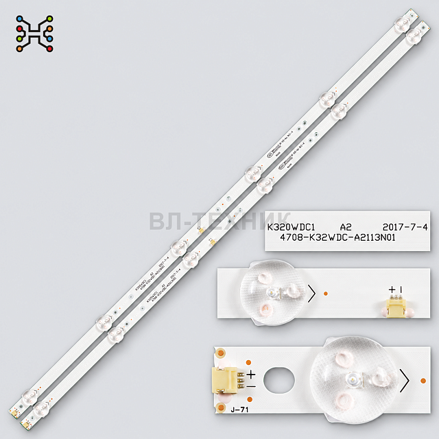 LED подсветка Philips 32PHS4012 / 32PHS4062 / 32PHF3082, Panasonic TX-32ER250ZZ / TX-32FR250ZZ, Tosh