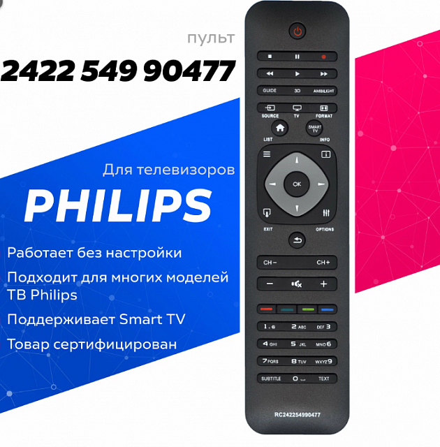 Пульт для телевизора Philips 2422 549 90477