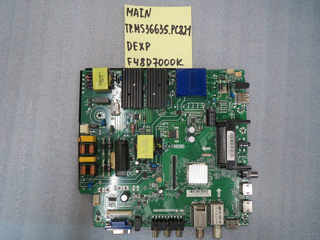 MAIN основная плата TP.MS3663.PC821 Dexp F48D7000K