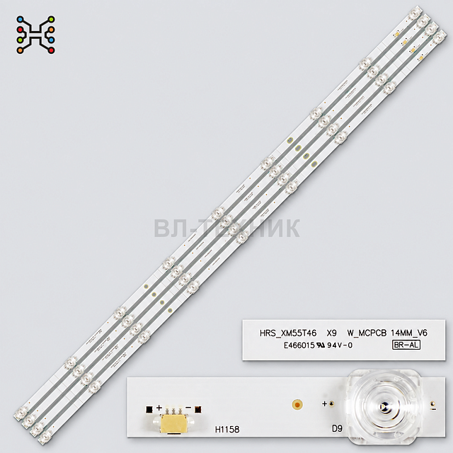 LED подсветка Samsung UE55TU7002U / UE55TU7005K / UE55TU7090U / UE55TU7100U / UE55TU7170U / UE55TU80