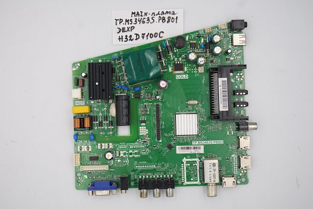 MAIN основная плата TP.MS3463S.PB801 Dexp H32D7100C