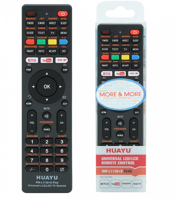 Универсальный пульт Huayu RM-L1130+X PLUS Samsung LG Sony