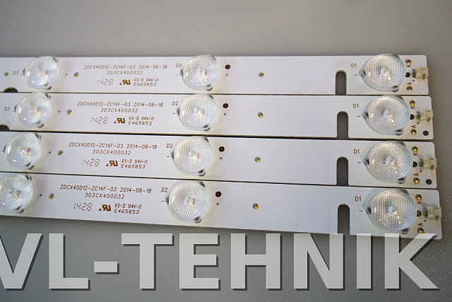 LED ПОДСВЕТКА ZDCX40D12-ZC14F-03 2014-06-18  GALATEC LE4028 Б.У.